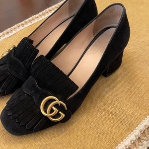 Gucci Marmont Double G logo Loafers - Size 38½